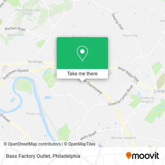 Bass Factory Outlet map