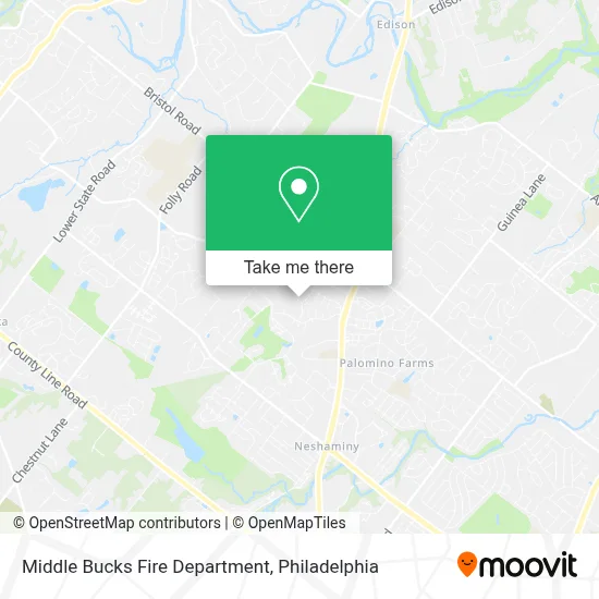 Middle Bucks Fire Department map