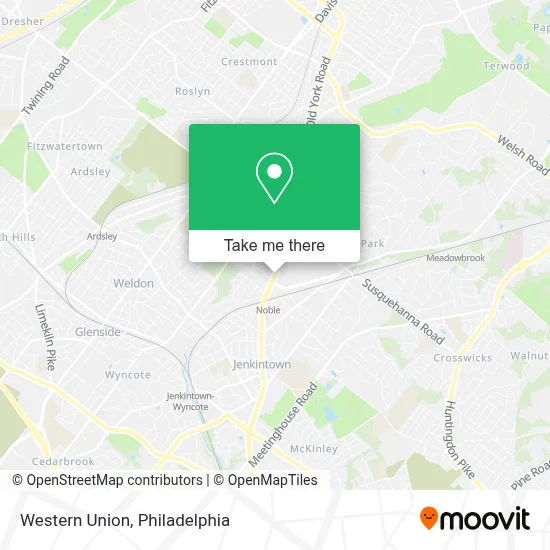 Western Union map