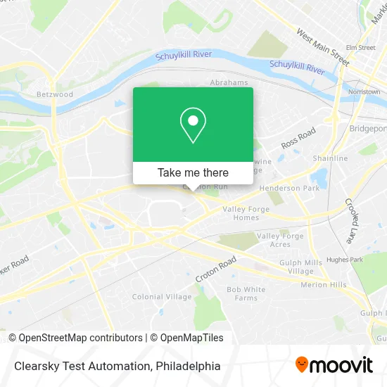 Clearsky Test Automation map