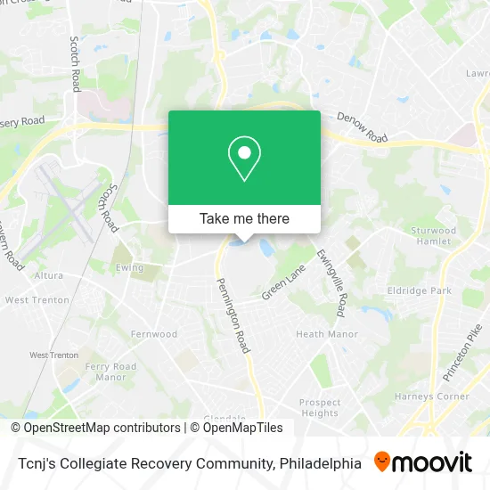 Tcnj's Collegiate Recovery Community map