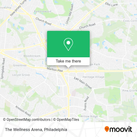The Wellness Arena map