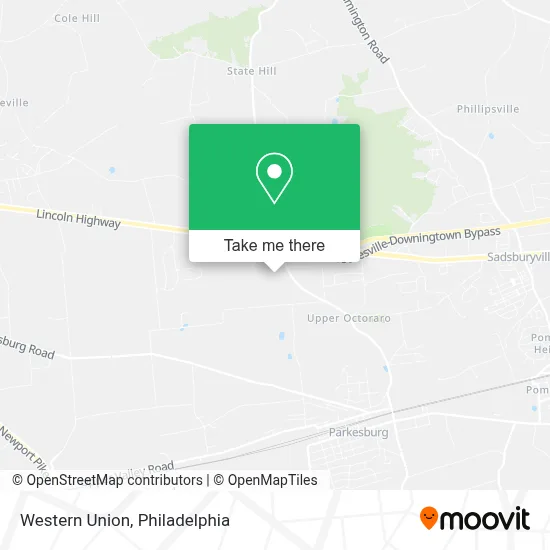 Western Union map