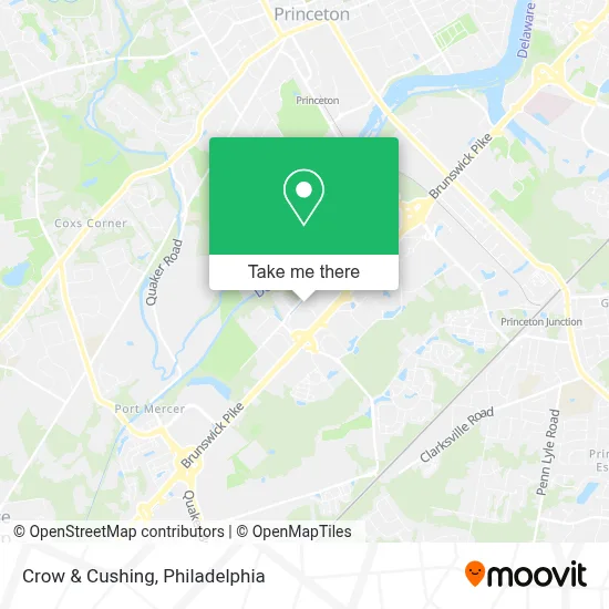 Crow & Cushing map