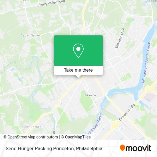 Send Hunger Packing Princeton map