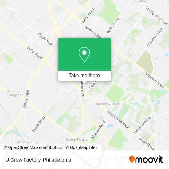 J.Crew Factory map