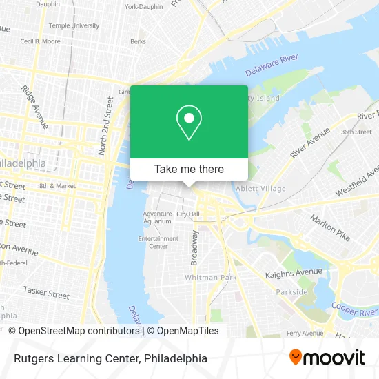 Rutgers Learning Center map