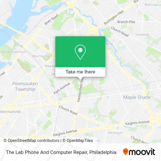 The Lab Phone And Computer Repair map