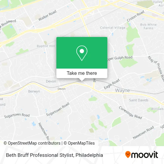 Beth Bruff Professional Stylist map