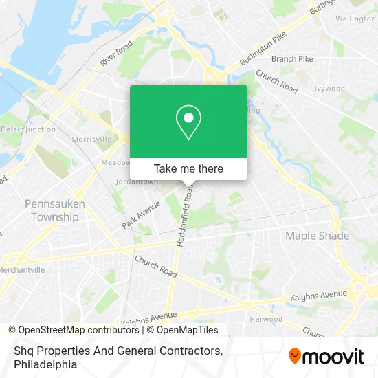 Shq Properties And General Contractors map