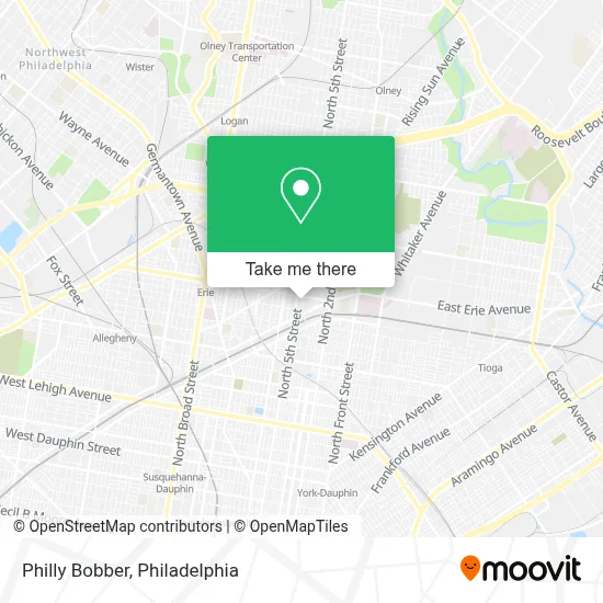 Philly Bobber map