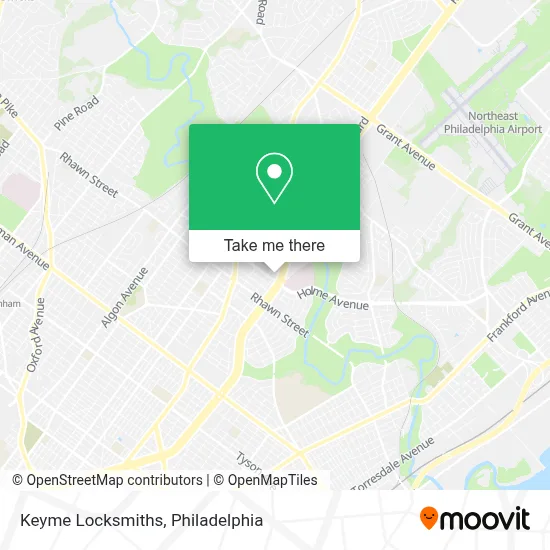Keyme Locksmiths map