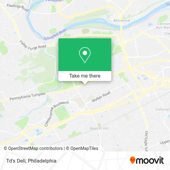 Td's Deli map