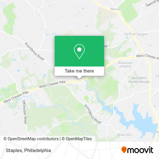 Staples map