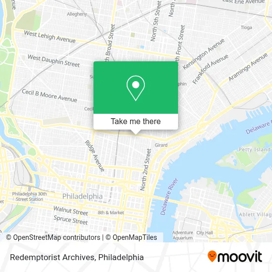 Redemptorist Archives map