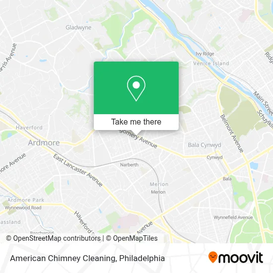 American Chimney Cleaning map