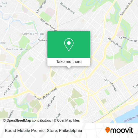 Boost Mobile Premier Store map