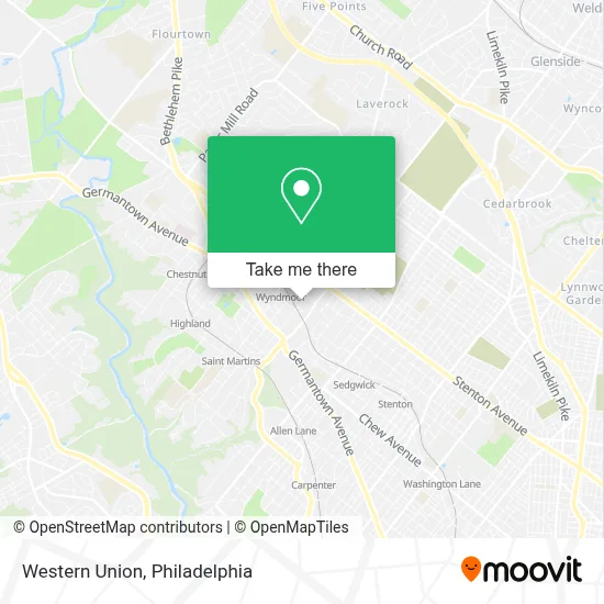 Western Union map