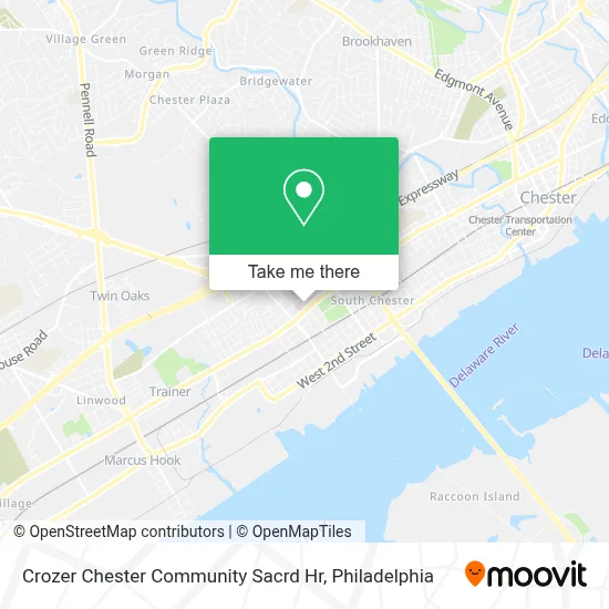 Crozer Chester Community Sacrd Hr map