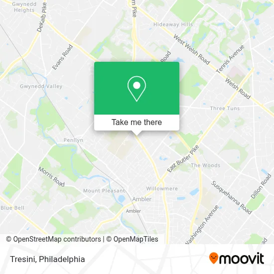 Tresini map