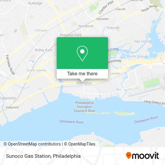 Sunoco Gas Station map