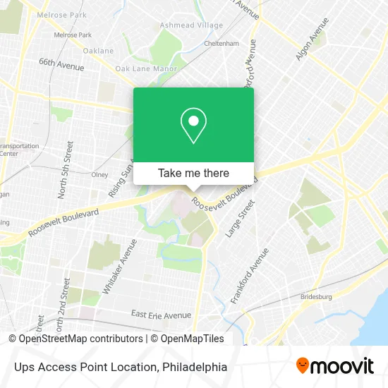 Ups Access Point Location map