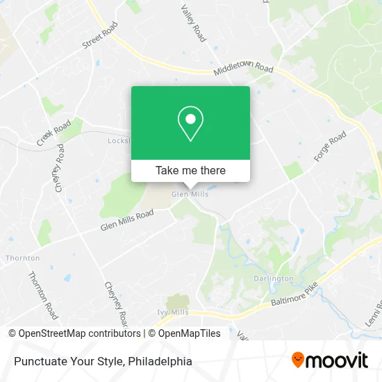 Punctuate Your Style map