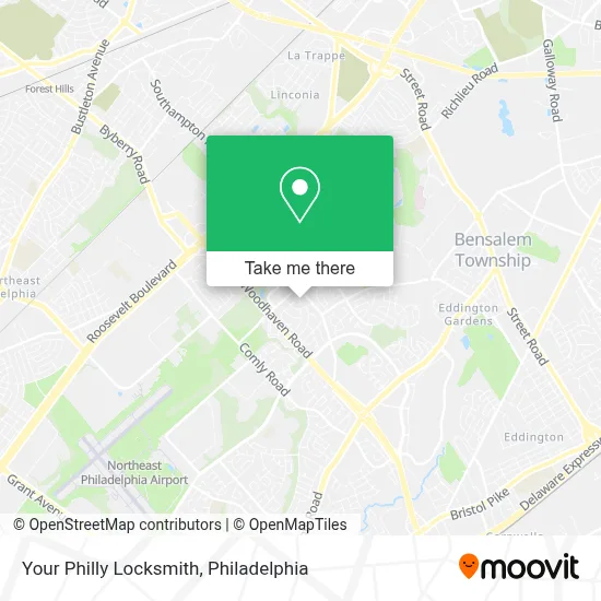 Your Philly Locksmith map