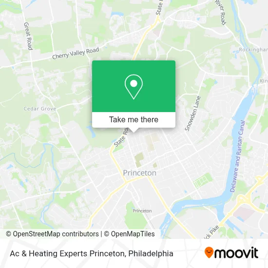 Ac & Heating Experts Princeton map