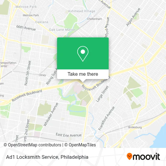 Ad1 Locksmith Service map