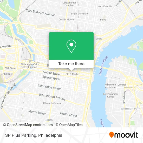 SP Plus Parking map