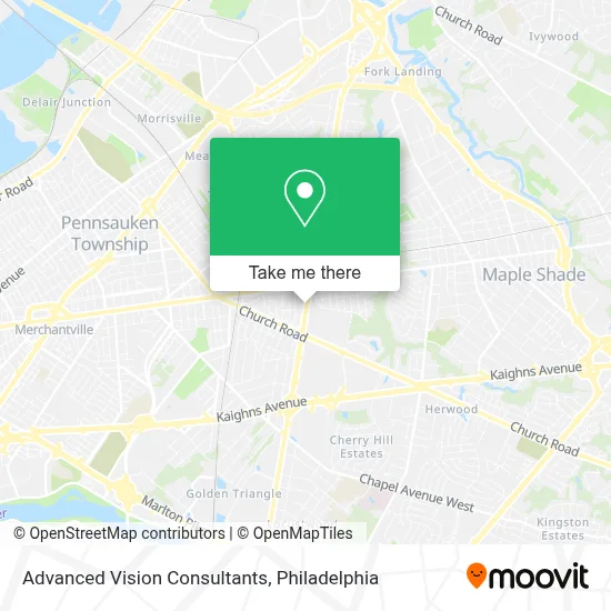 Advanced Vision Consultants map