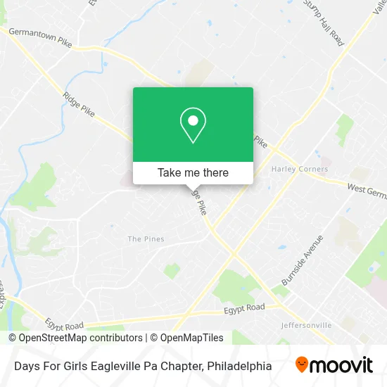 Days For Girls Eagleville Pa Chapter map