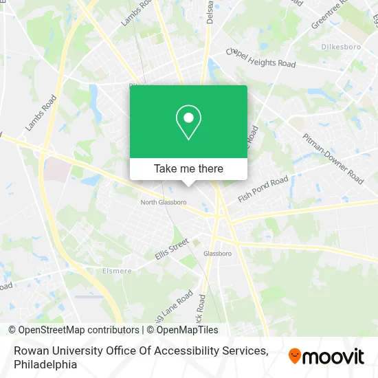 Rowan University Office Of Accessibility Services map