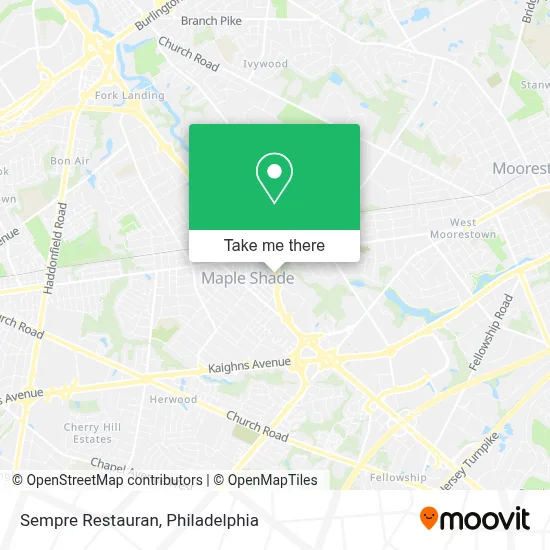 Sempre Restauran map