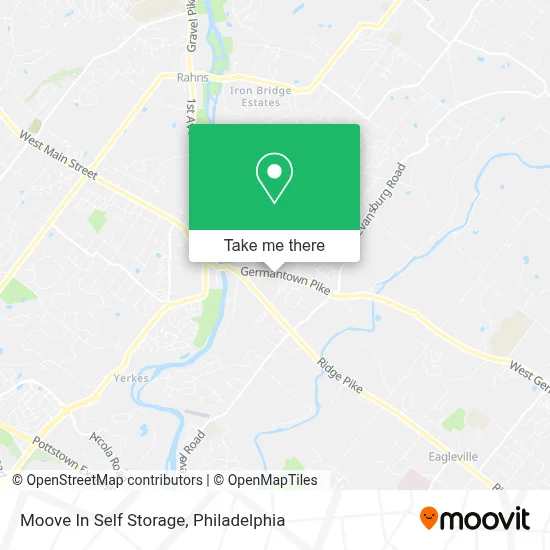 Moove In Self Storage map