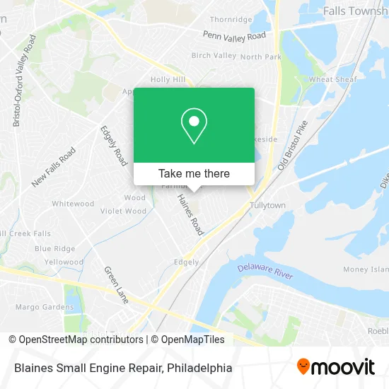 Blaines Small Engine Repair map