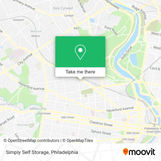 Simply Self Storage map