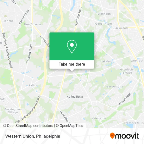 Western Union map