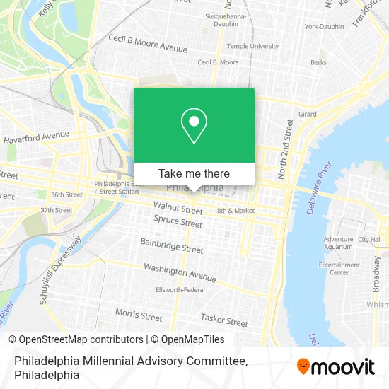 Philadelphia Millennial Advisory Committee map