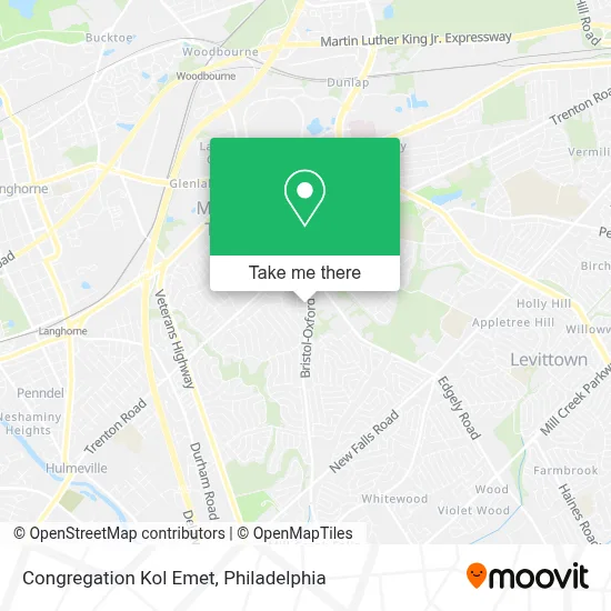 Congregation Kol Emet map