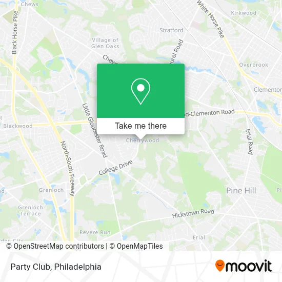 Party Club map