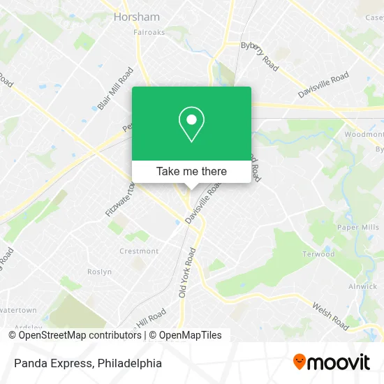 Panda Express map