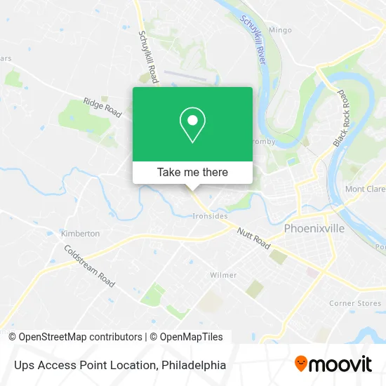 Ups Access Point Location map
