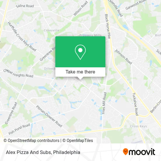 Alex Pizza And Subs map