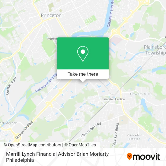 Merrill Lynch Financial Advisor Brian Moriarty map