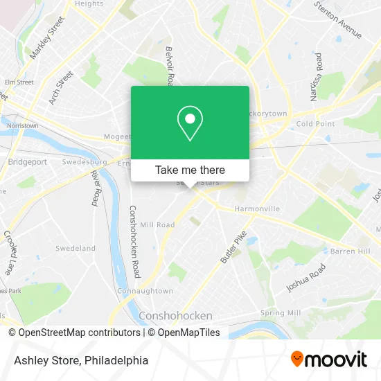 Ashley Store map