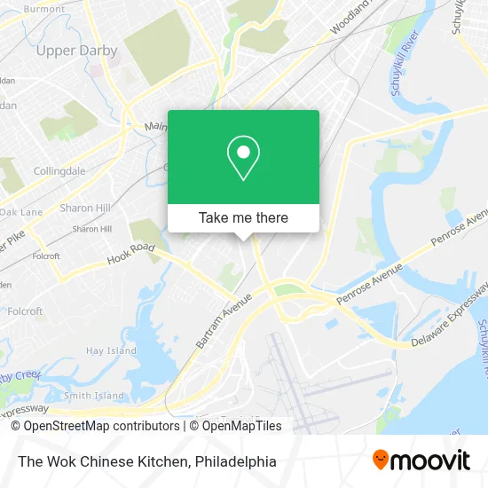 The Wok Chinese Kitchen map