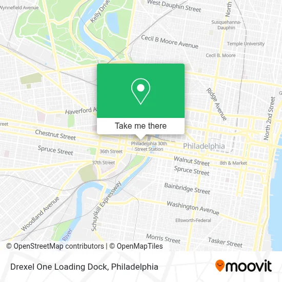 Drexel One Loading Dock map