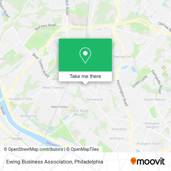 Ewing Business Association map